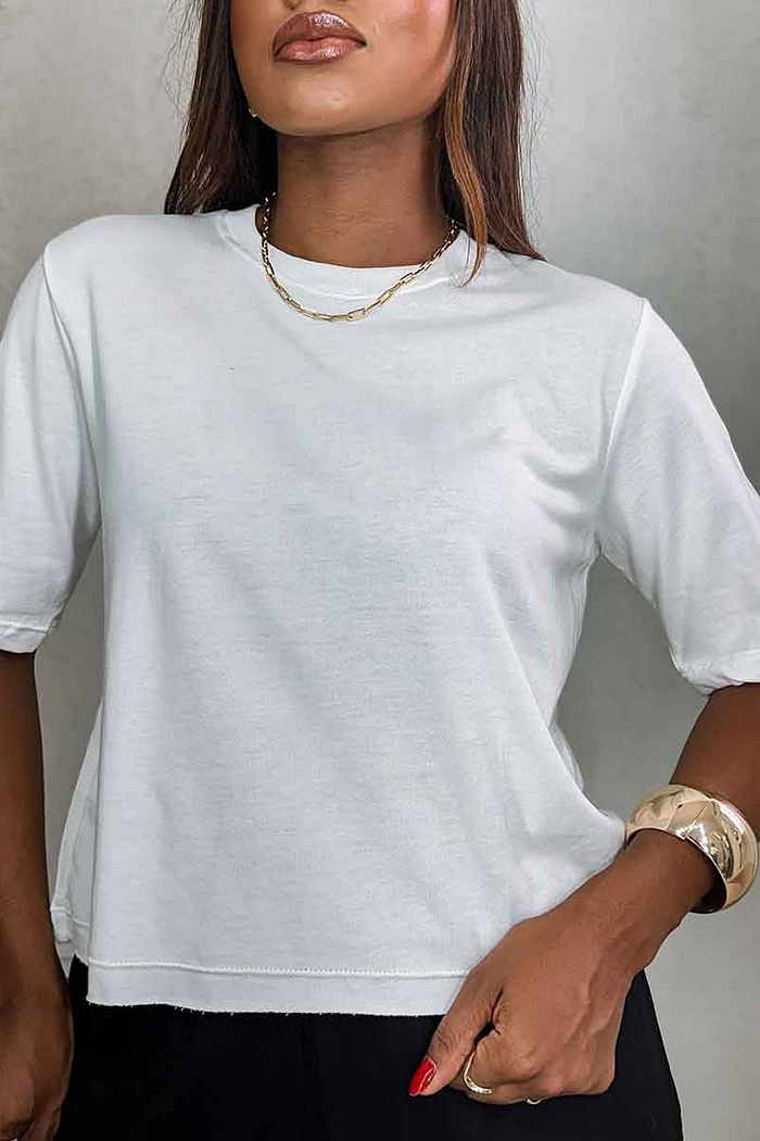 Blusa Bianca Moletinho - Off White