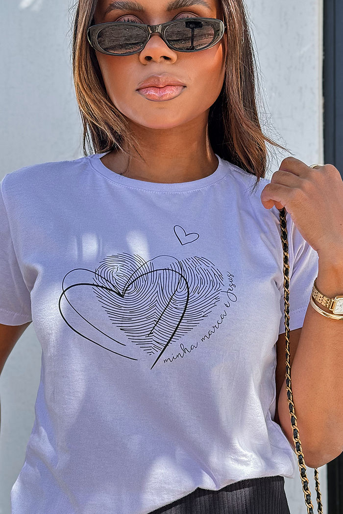 T-Shirt Minha marca é Jesus - Branco