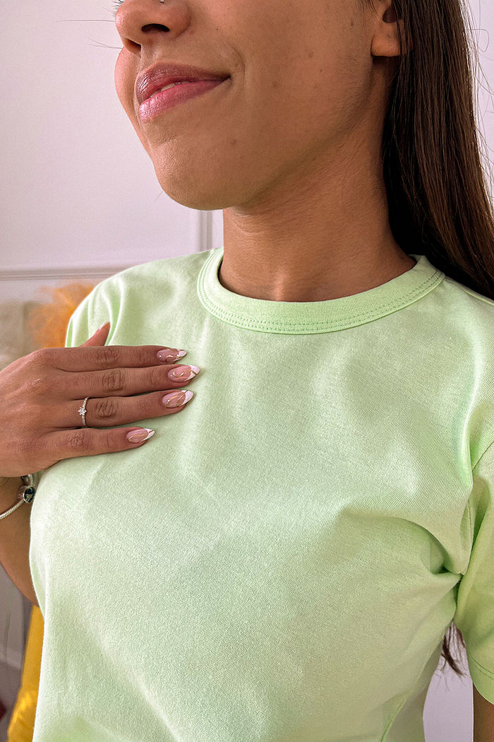 T-Shirt Infantil Básica Menta