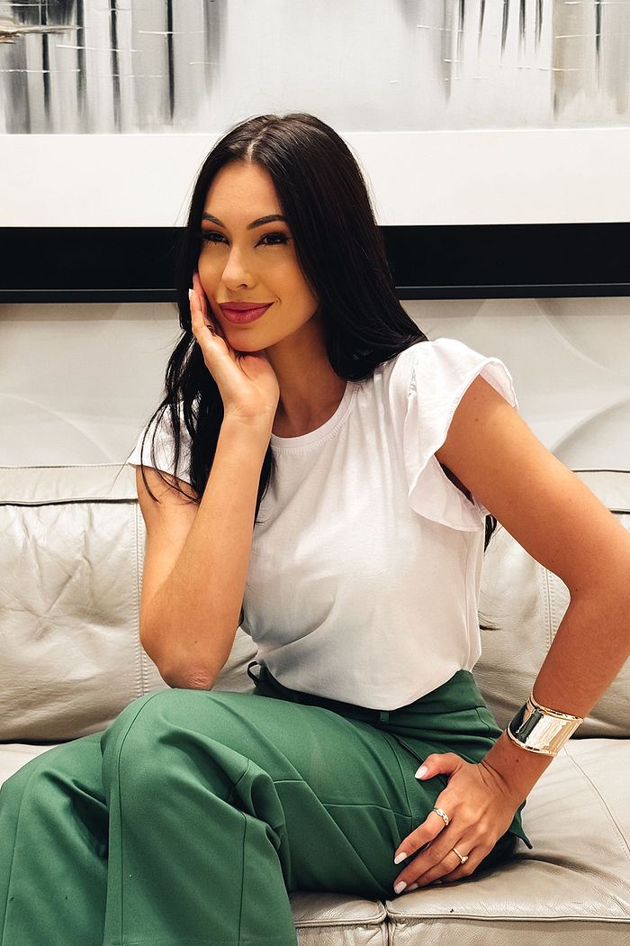 Blusa Isis Manga Fru Fru Neve