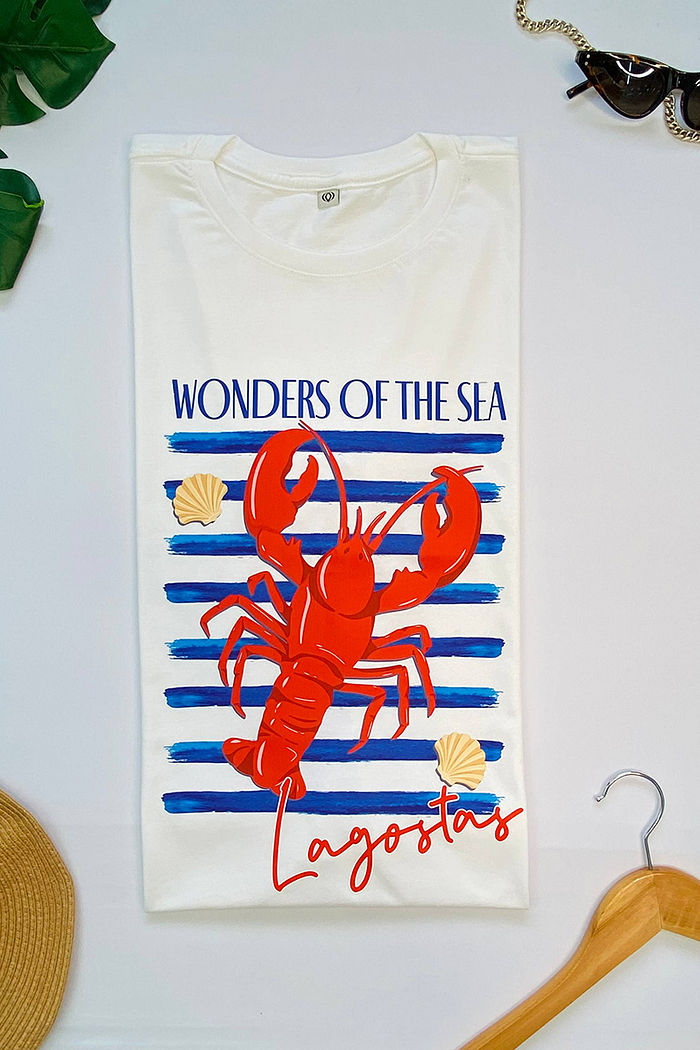 T-Shirt Wonders off the sea lagosta DTF - Neve