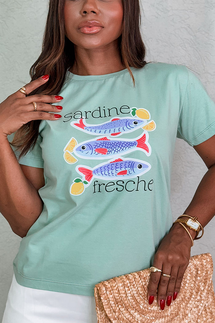 T-Shirt Fresh Sardine DTF - Green