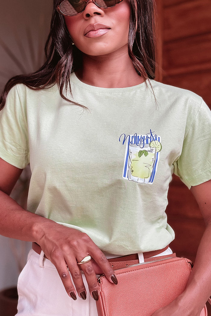 T-Shirt Mojito DTF - Verde Chá