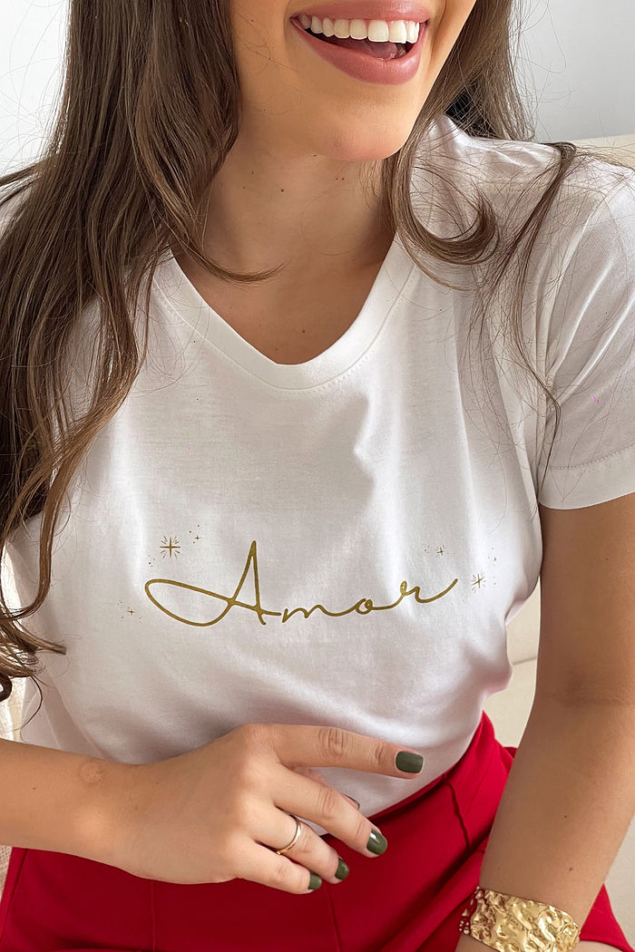 T-Shirt Amor - Neve