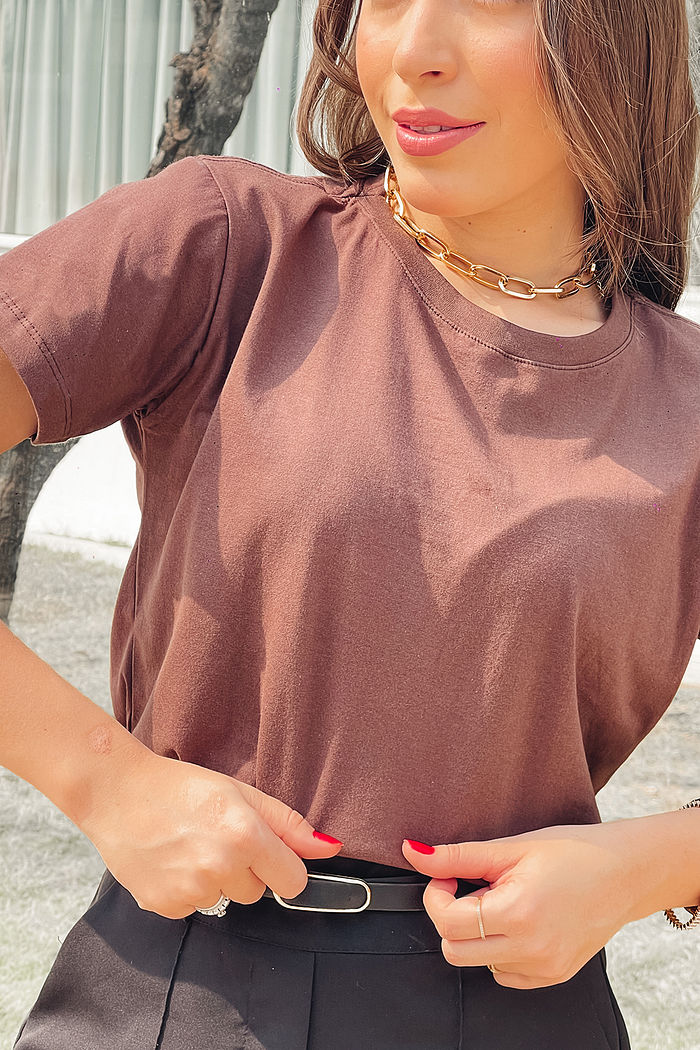 T-Shirt Básica Café