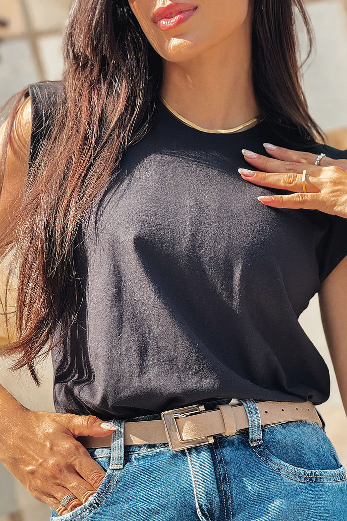 Muscle Tee Básica Preto