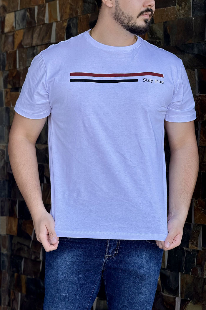 Max Tee Unissex Stay True - Branco