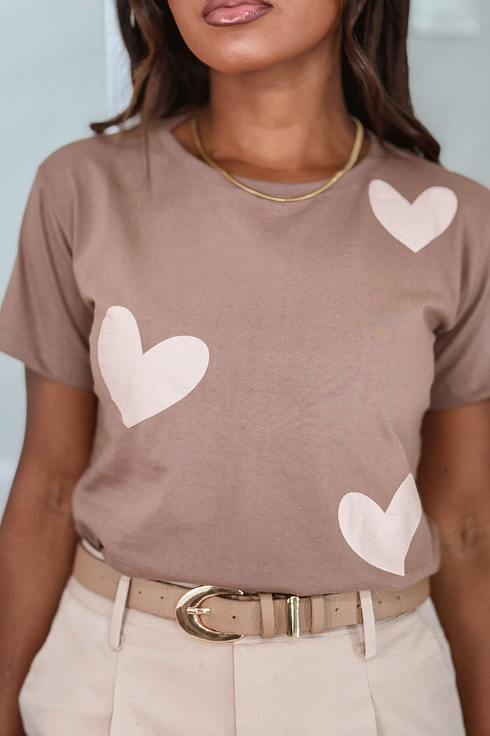 T-Shirt Corações Grandes poá - Nescau