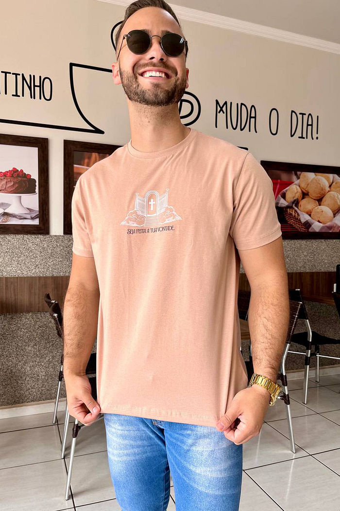 Max Tee Unissex Seja feita a tua vontade DTF - Chocoleite