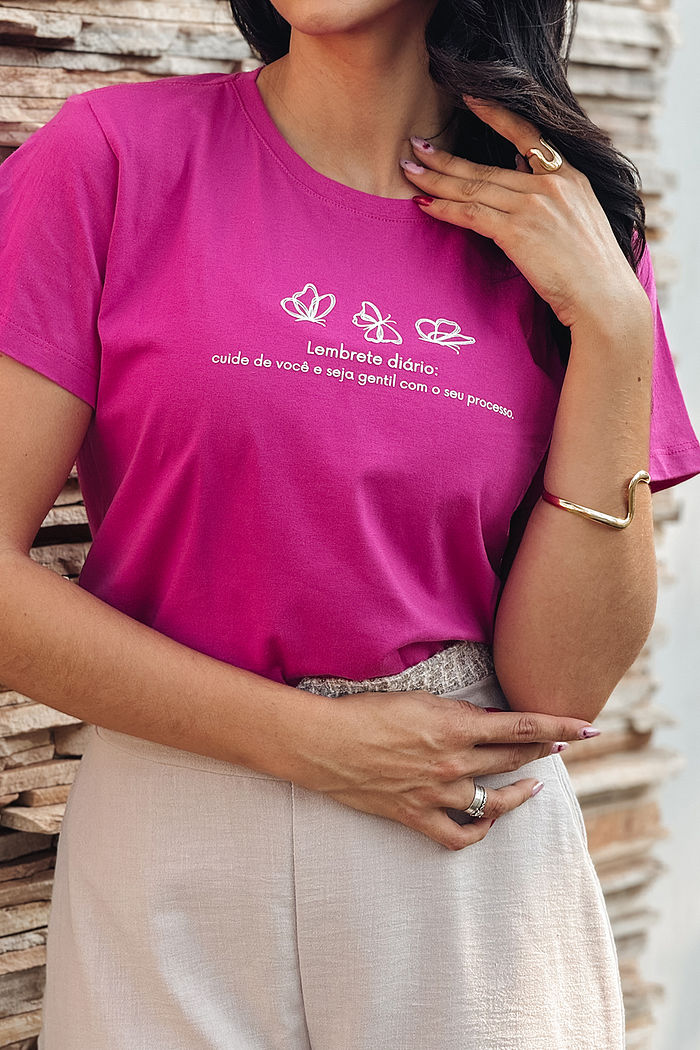 T-Shirt Lembrete diário - Pitaia