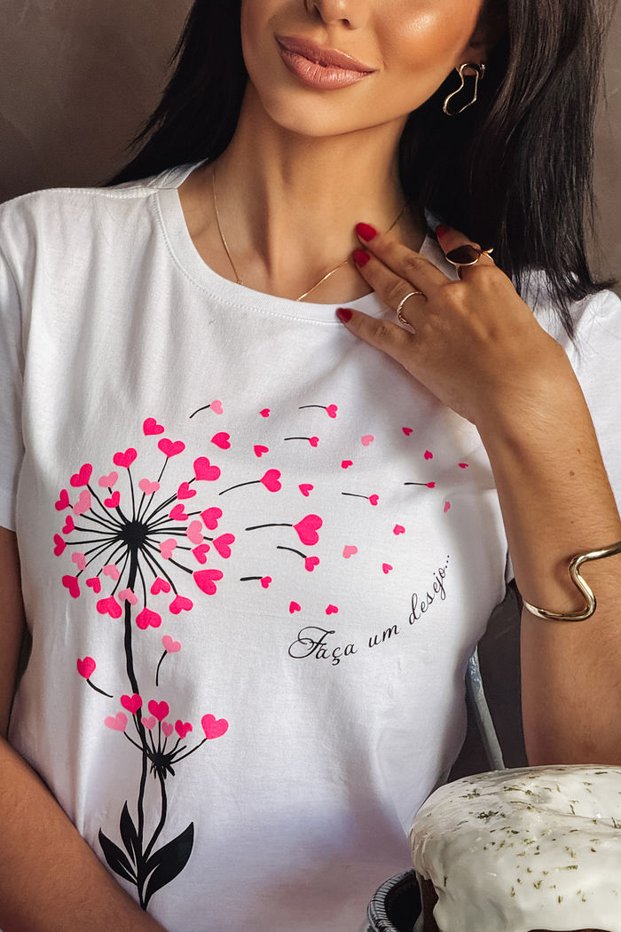 T-Shirt Faça um desejo - Neve