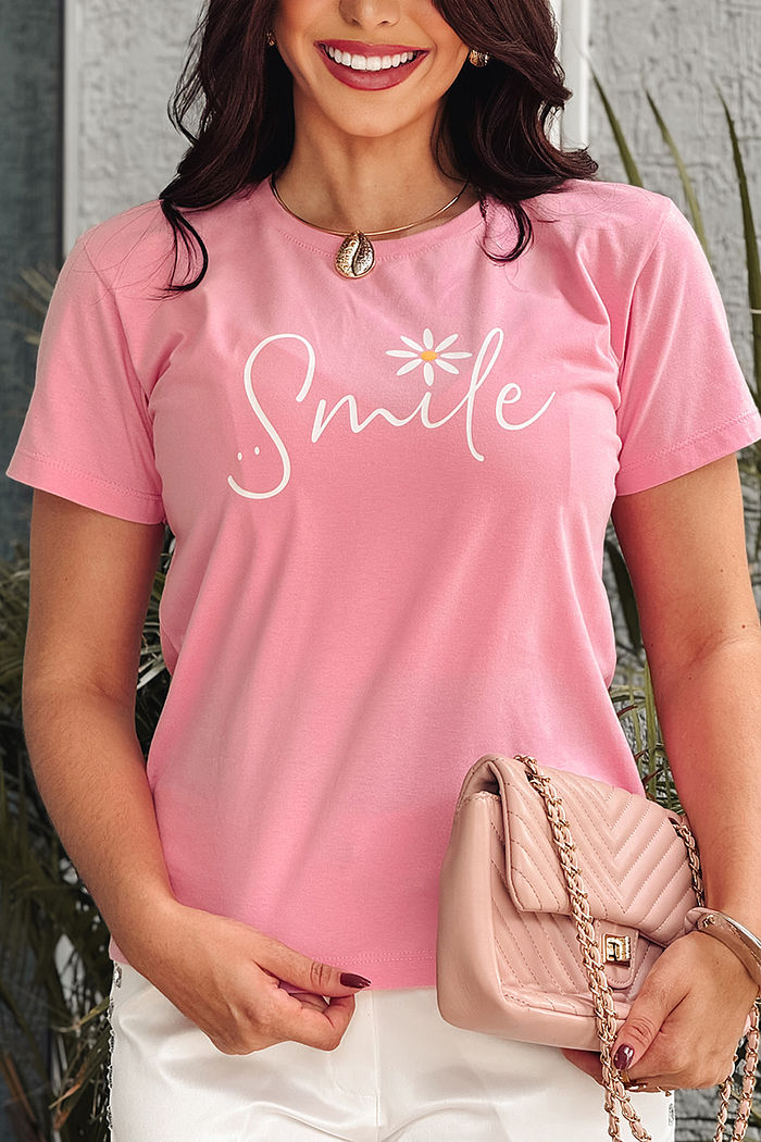 T-Shirt Smile - Blush