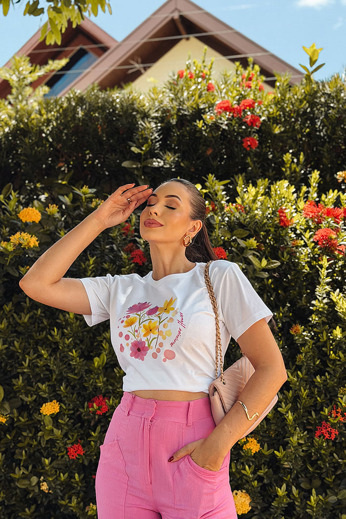 T-Shirt Summer Flower DTF - Neve