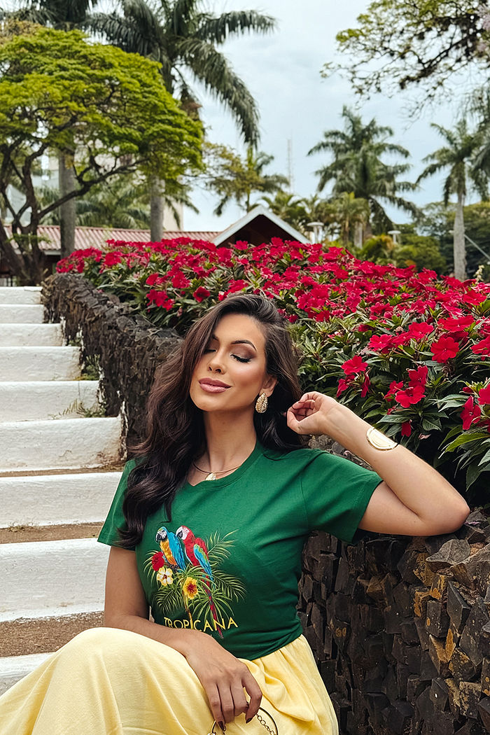 T-Shirt Tropicana Collection DTF - Verde Bandeira