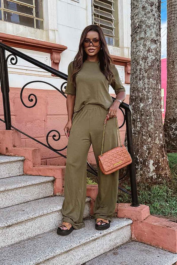 Blusa Bianca Moletinho - Verde Musgo