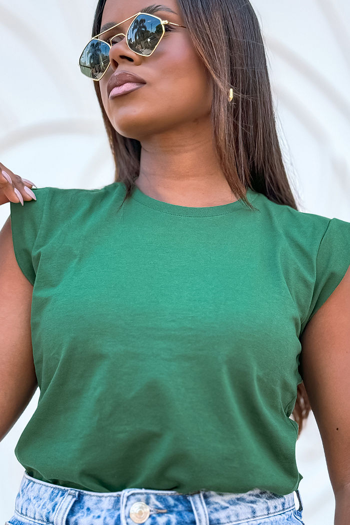 Muscle Tee Básica Verde Floresta