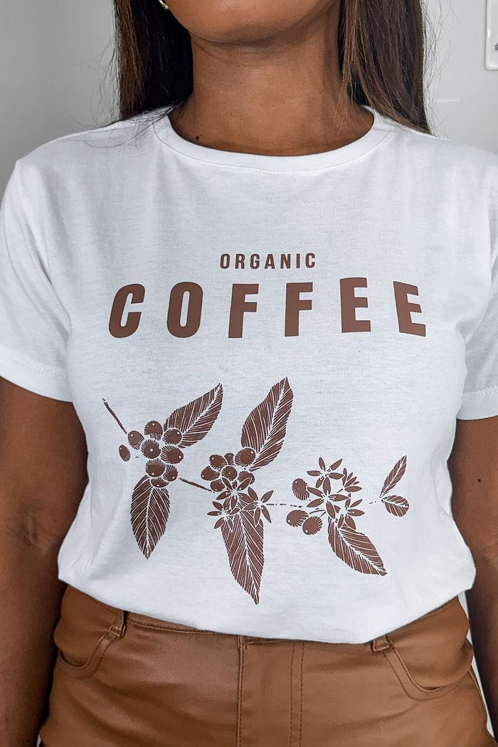 T-Shirt Organic Coffee - Neve