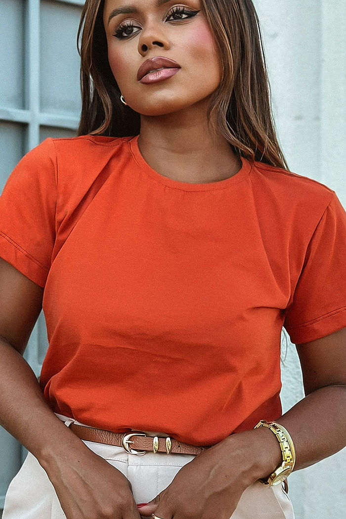 T-Shirt Básica Telha