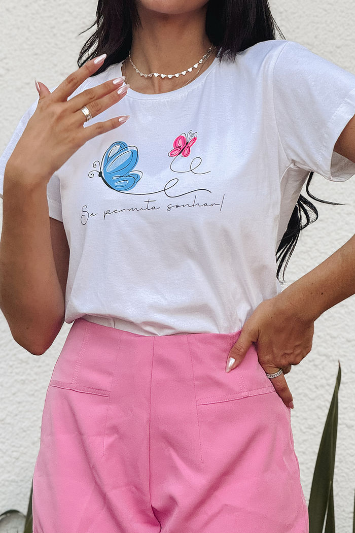 T-Shirt Se permita sonhar - Neve