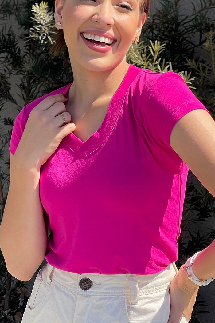 Blusa Baby Look Gola V Pitaia
