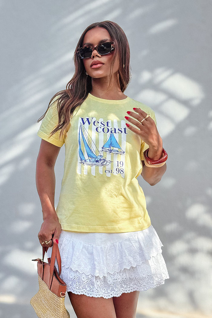 T-Shirt West Coast 1998 DTF - Manteiga