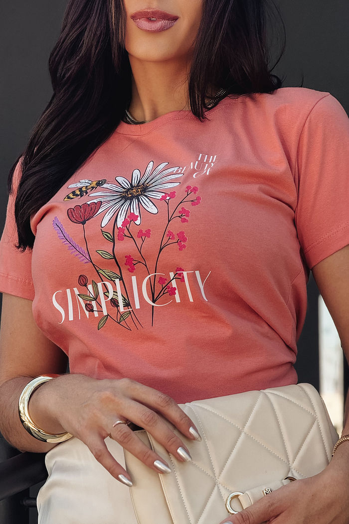 T-Shirt The Beauty of simplicity DTF - Abóbora