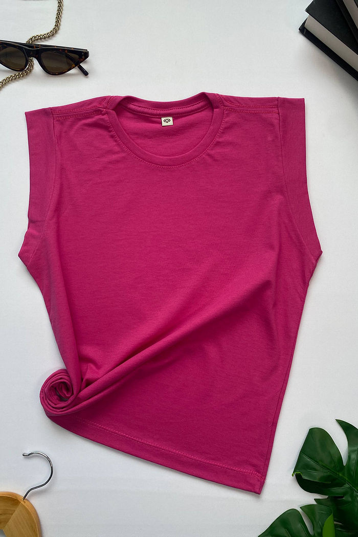 Muscle Tee Básica Pink forte