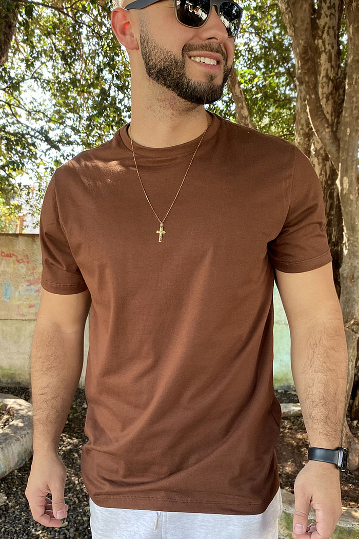 Max Tee Unissex Básica Café