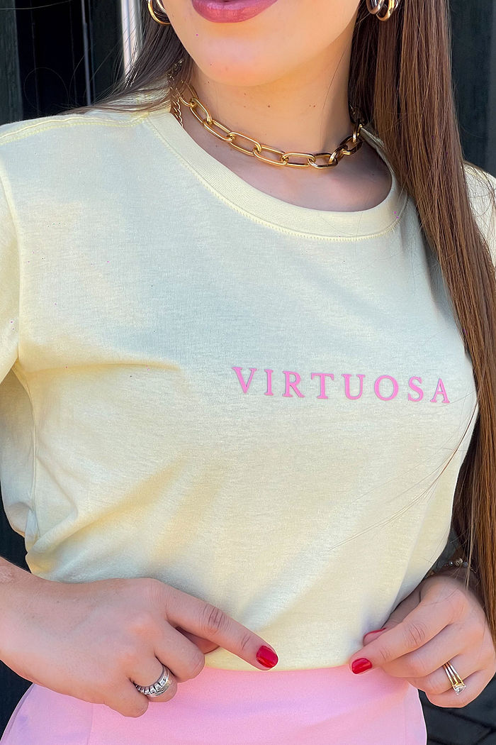 T-Shirt Virtuosa AR - Manteiga