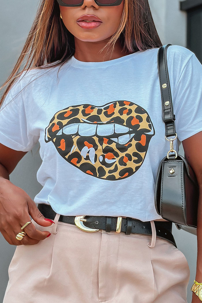 T-Shirt Boca Animal Print - Neve