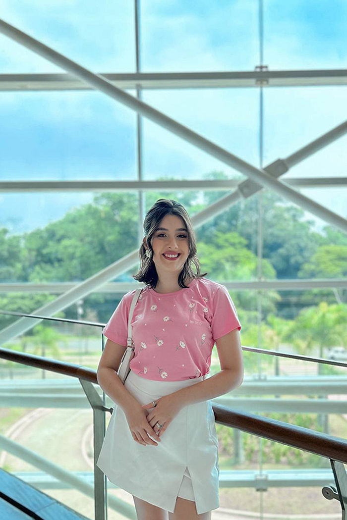 T-Shirt Margaridas Poá - Blush