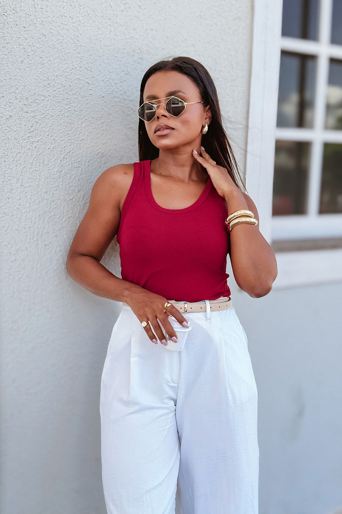 Regata Estela Bordô Viscolycra