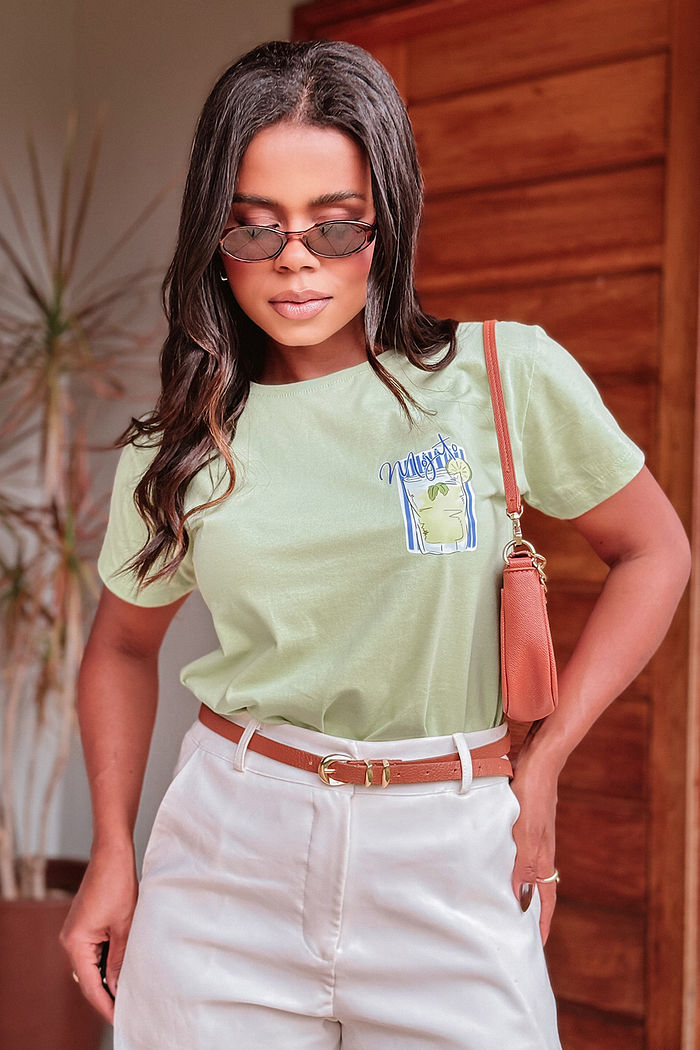 T-Shirt Mojito DTF - Verde Chá