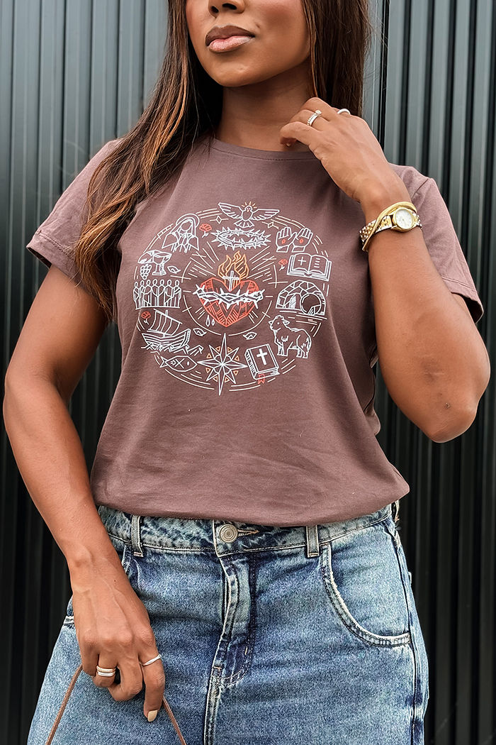 T-Shirt Sagrado coração DTF - Expresso