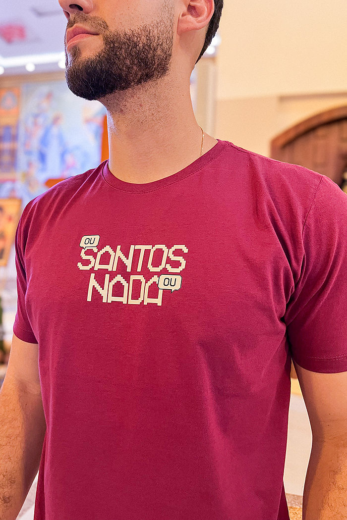 Max Tee Ou Santos ou nada DTF - Açaí