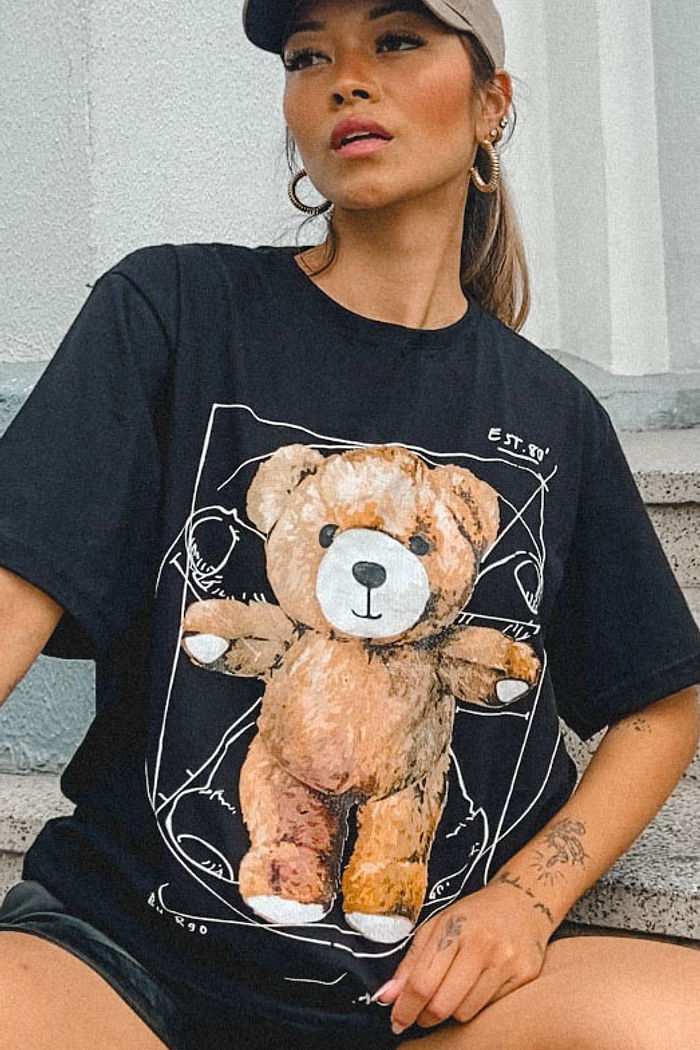 Max Tee Unissex Cute Anatomy - Preto