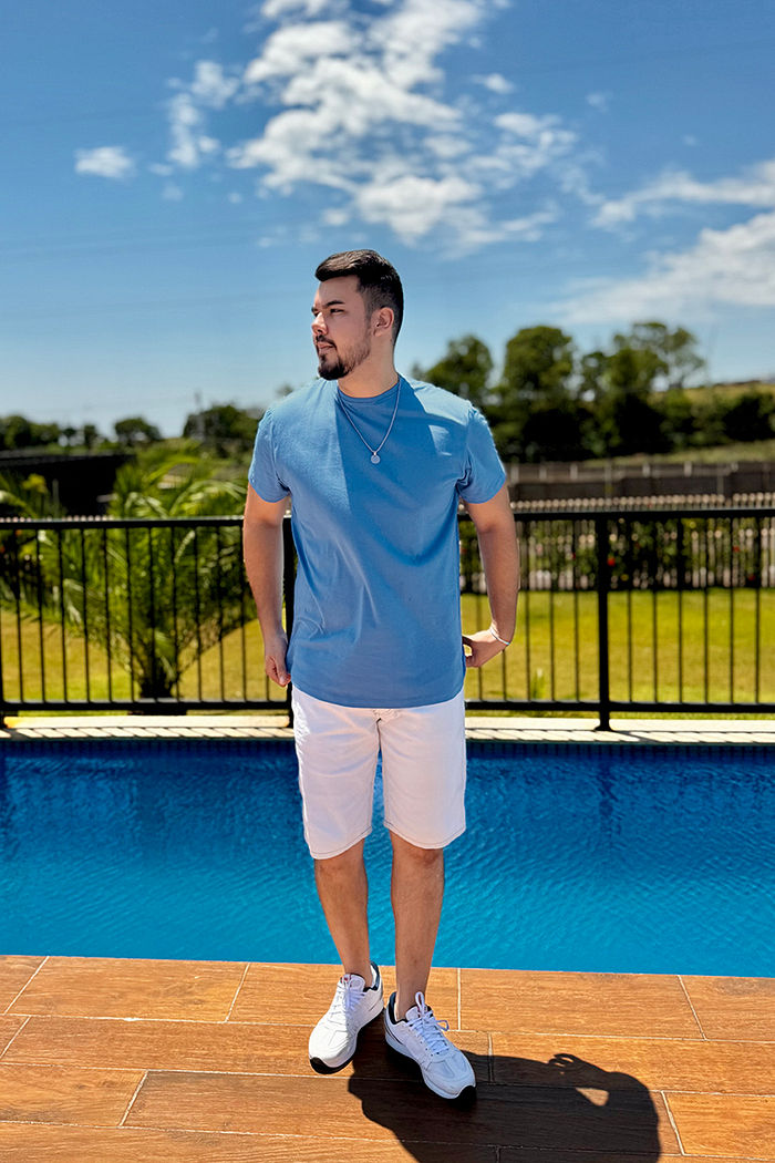 Max Tee Unissex Básica Blue