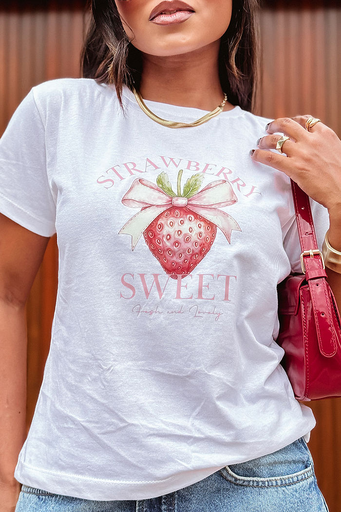 T-Shirt Strawberry Sweet DTF - Neve