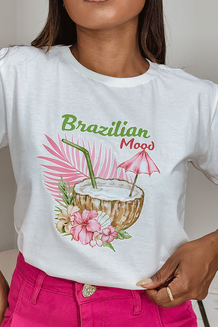T-Shirt Brazilian mood DTF - Neve.