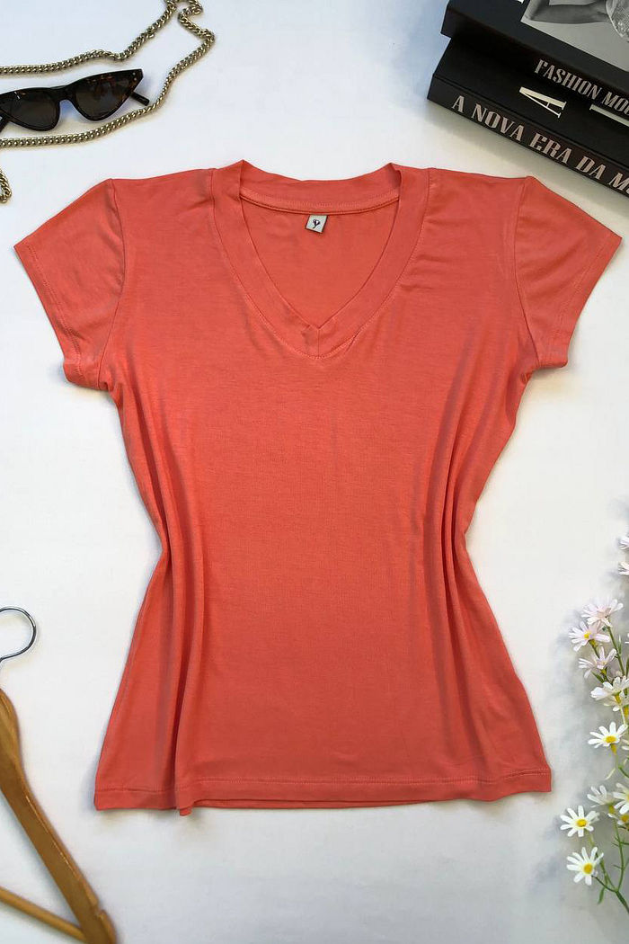 Blusa Baby Look Gola V Acerola