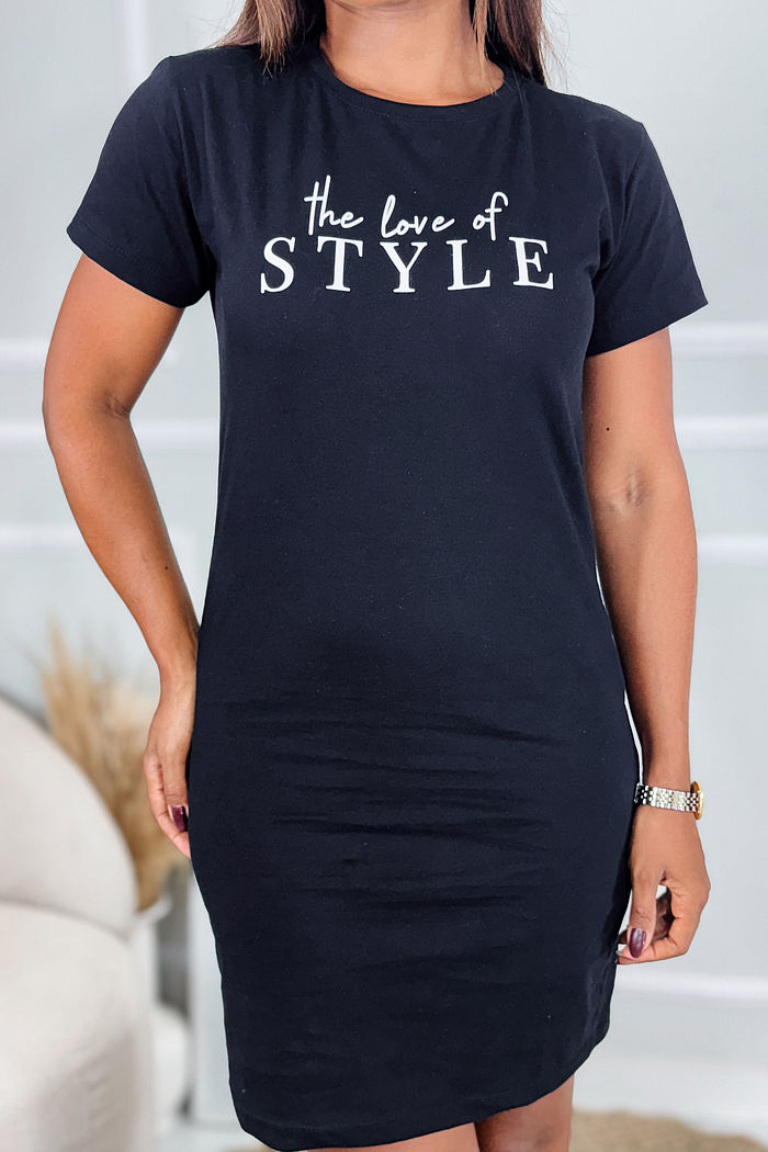 Vestido Camisão Rebeca The love of style AR - Preto