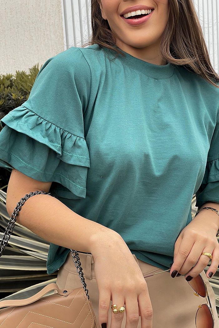 Blusa Sofia Verde Esmeralda