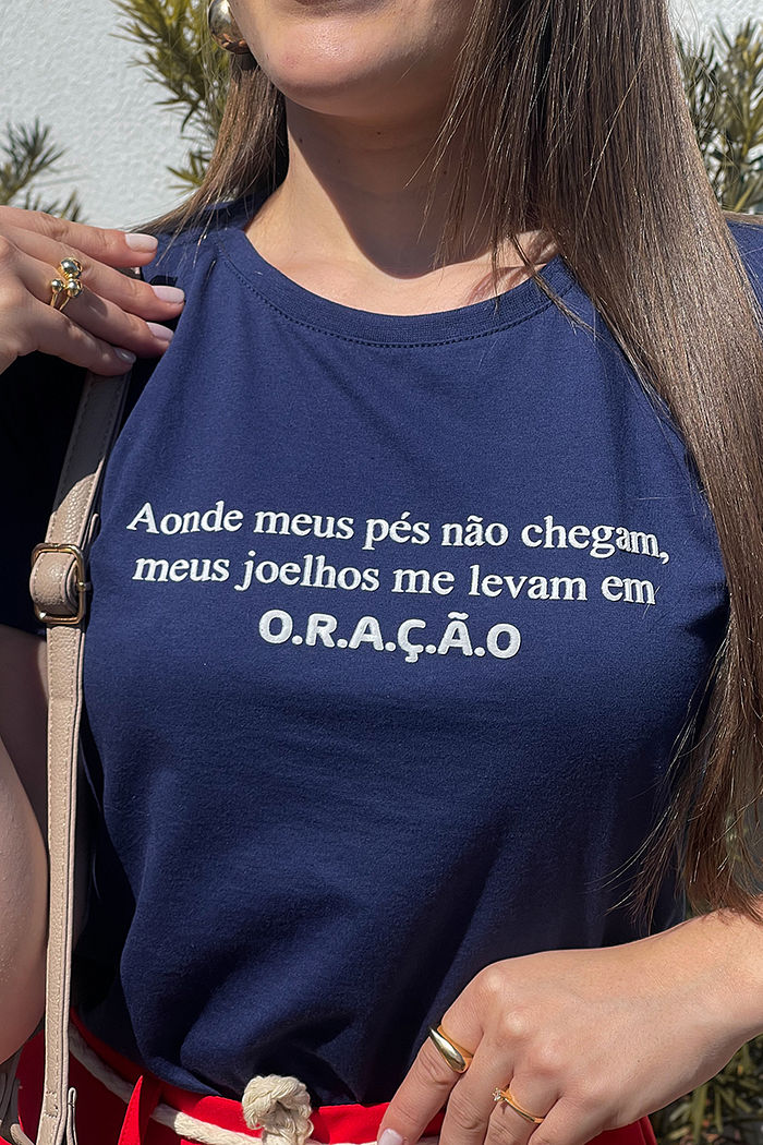 T-Shirt Oração AR - Marinho