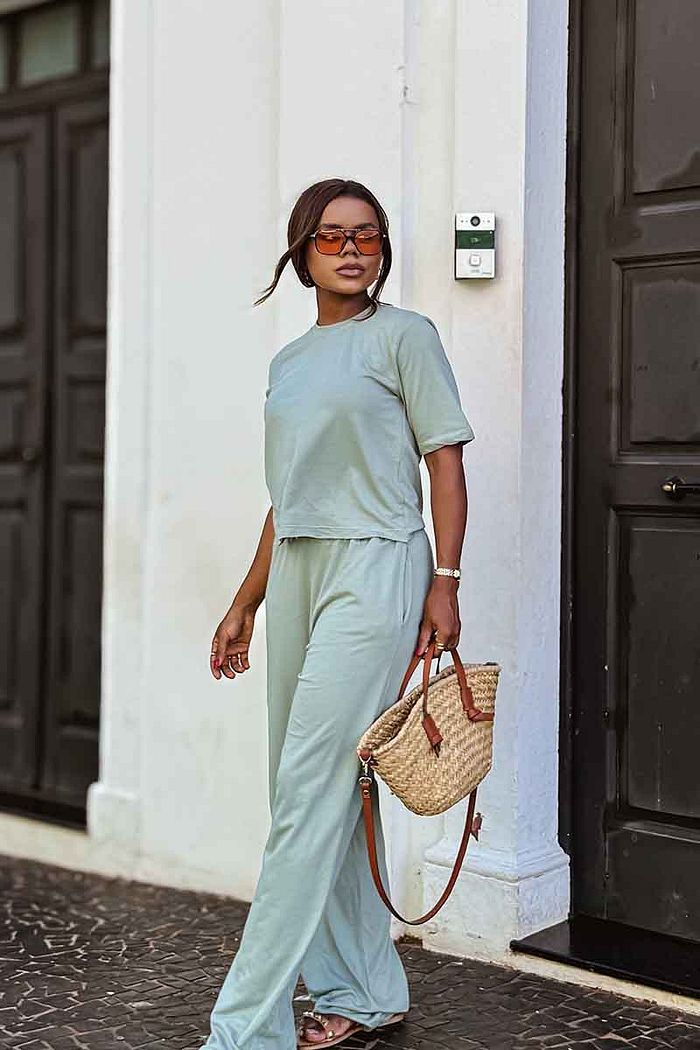 Blusa Bianca Moletinho - Verde Sálvia