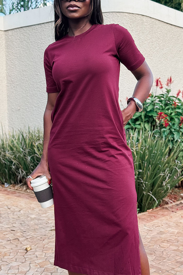 Vestido Midi Carol Borgonha