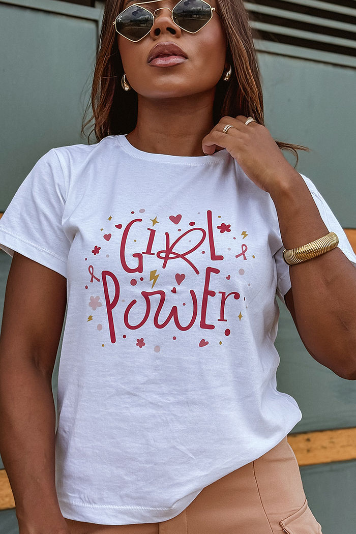 T-Shirt Girl Power DTF - Neve