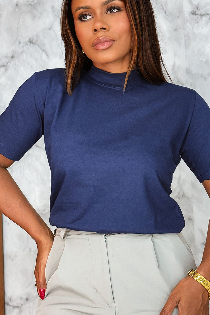 T-Shirt Gola Alta Básica Marinho