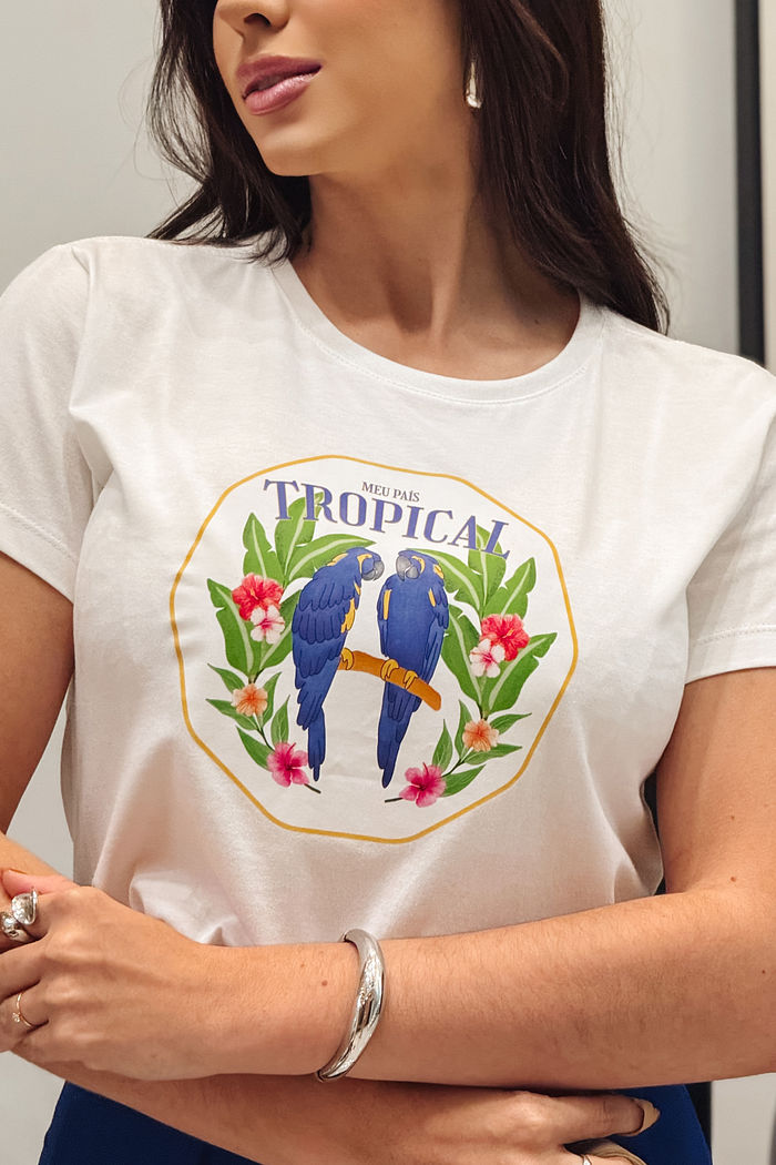 T-Shirt Meu país tropical DTF - Neve