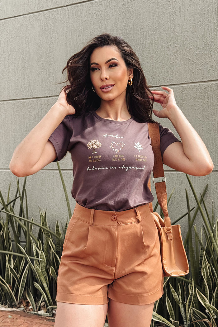 T-Shirt Todavia me alegrarei DTF - Expresso