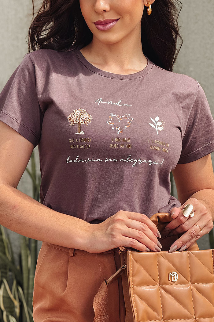 T-Shirt Todavia me alegrarei DTF - Expresso